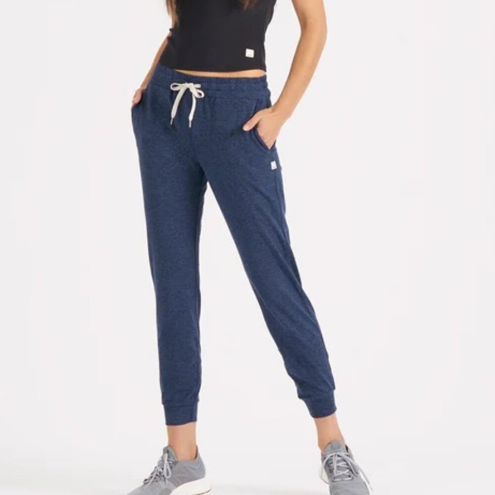 Vuori DreamKnit Performance Jogger, Navy Heather, Small Regular